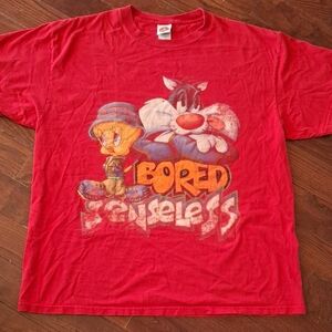Warner Bros. Red Cartoon Character Tee